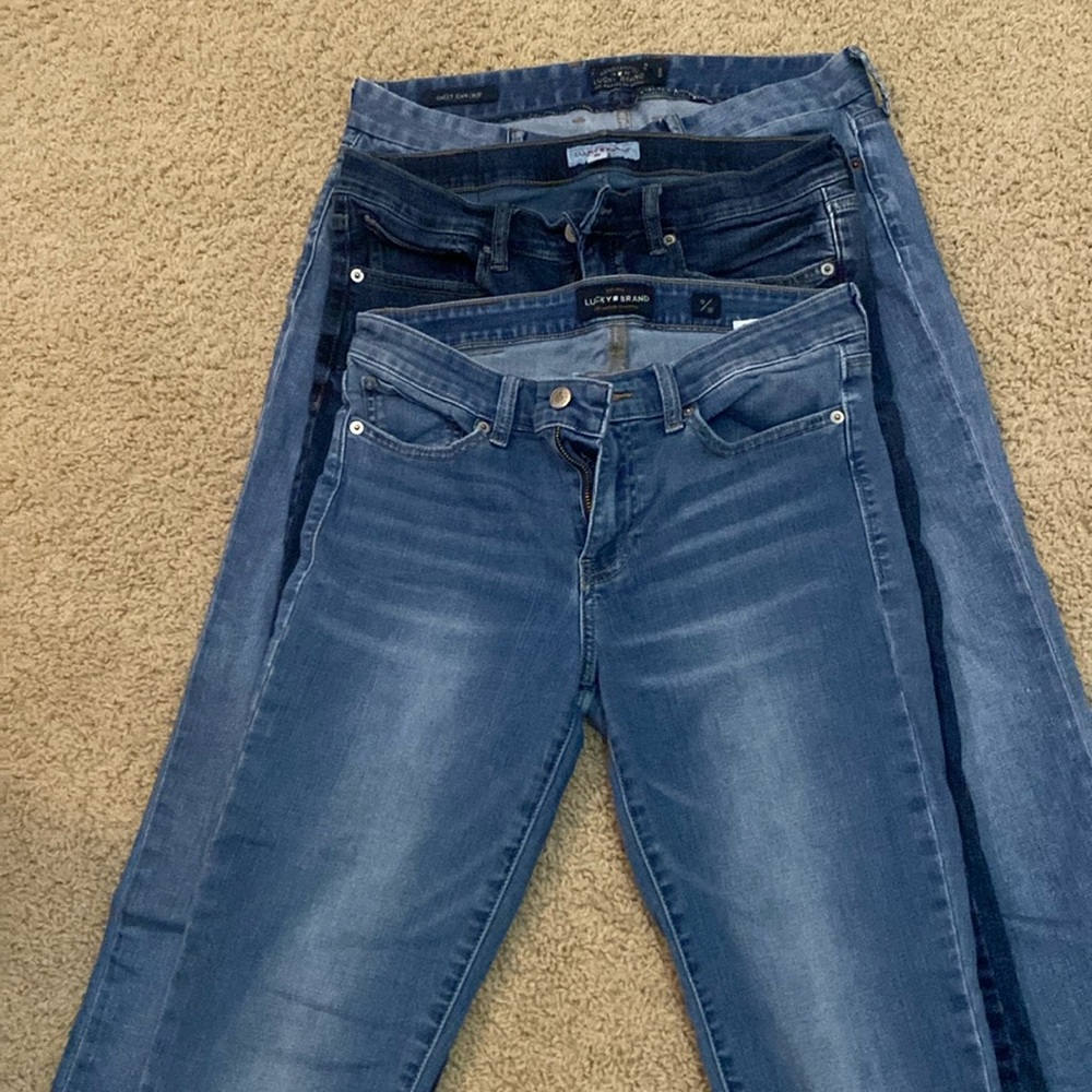 Lucky Brand Jeans bundle!! 3 pair, size 8